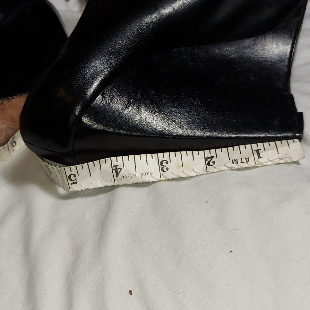 L.A.M.B. ladies  black leather clog - Picture 8 of 10